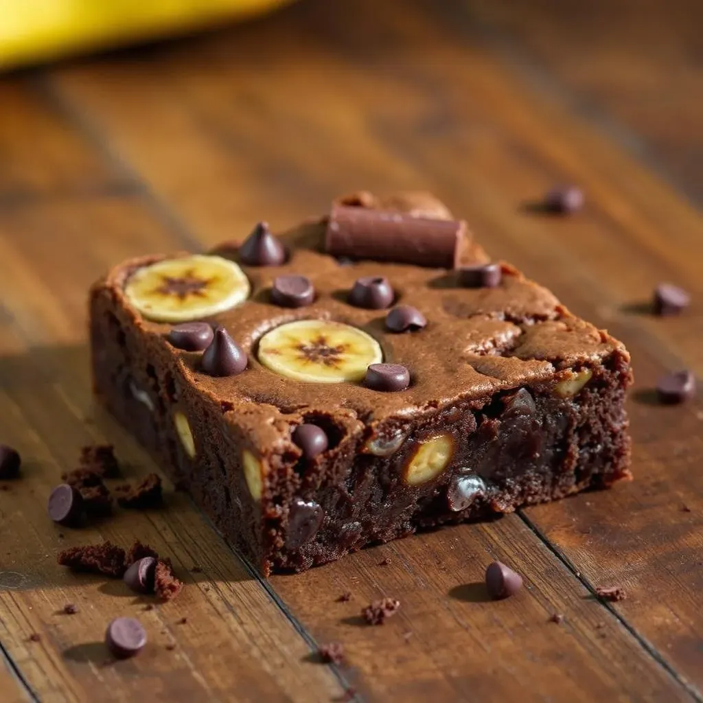 Amazing 2 Ingredient Banana Chocolate Brownies: So Simple!