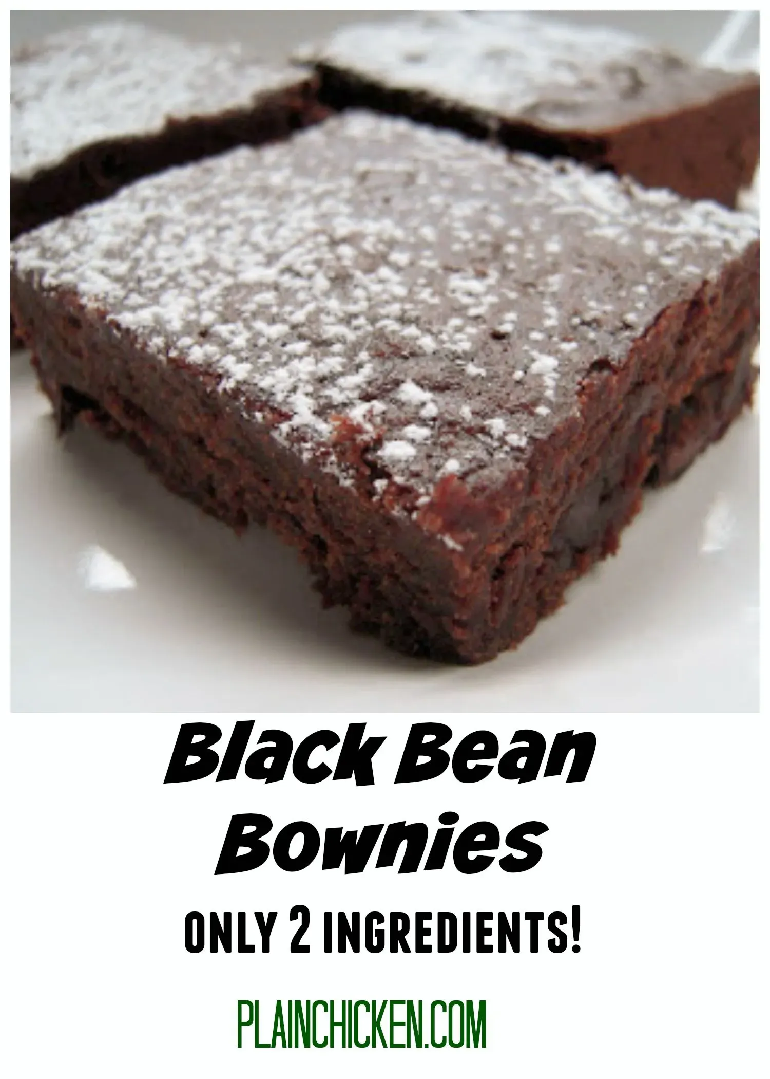 Absolutely Craveable 2-Ingredient Black Bean Brownies