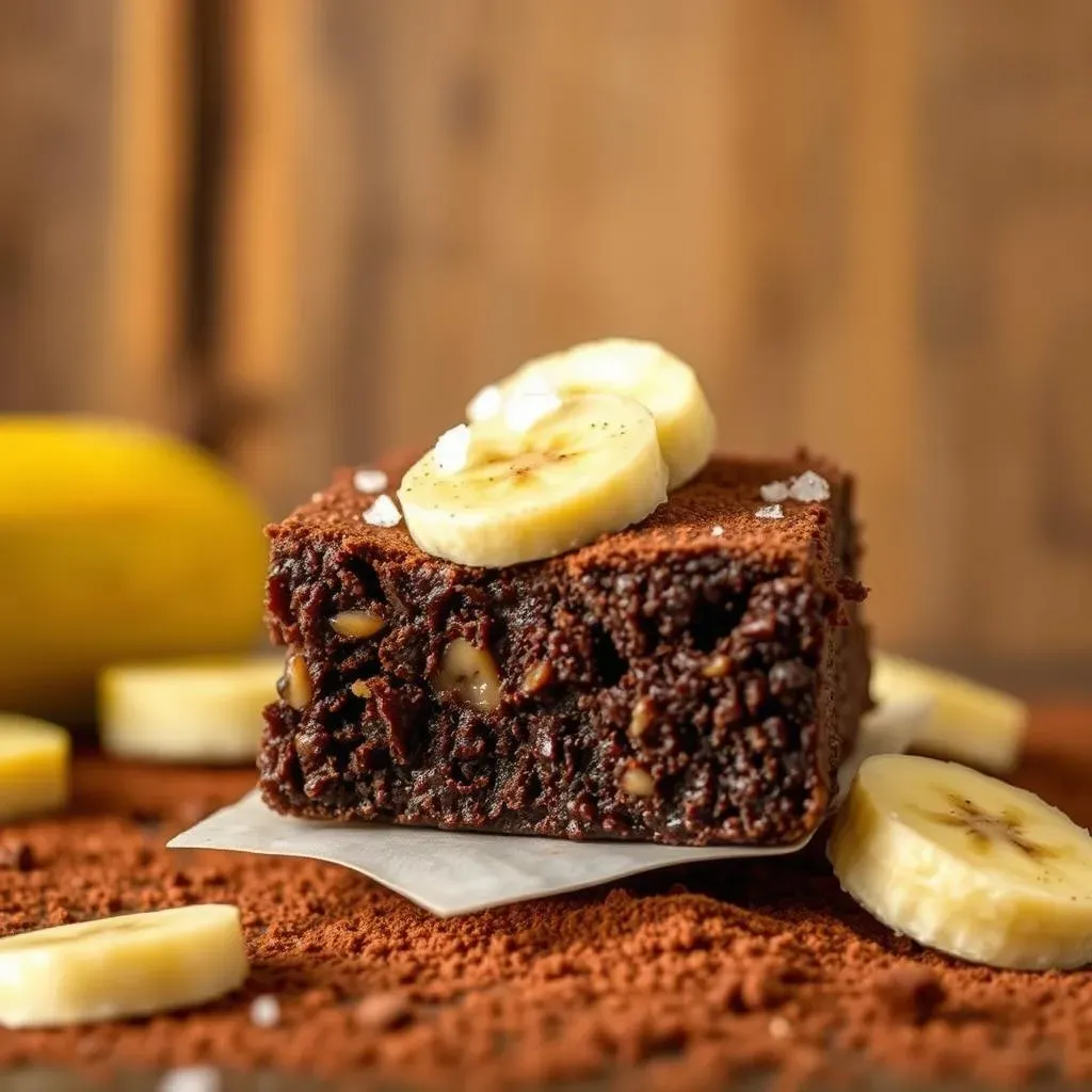 Amazing 3 Ingredient Brownies: Banana, Peanut Butter, Cocoa