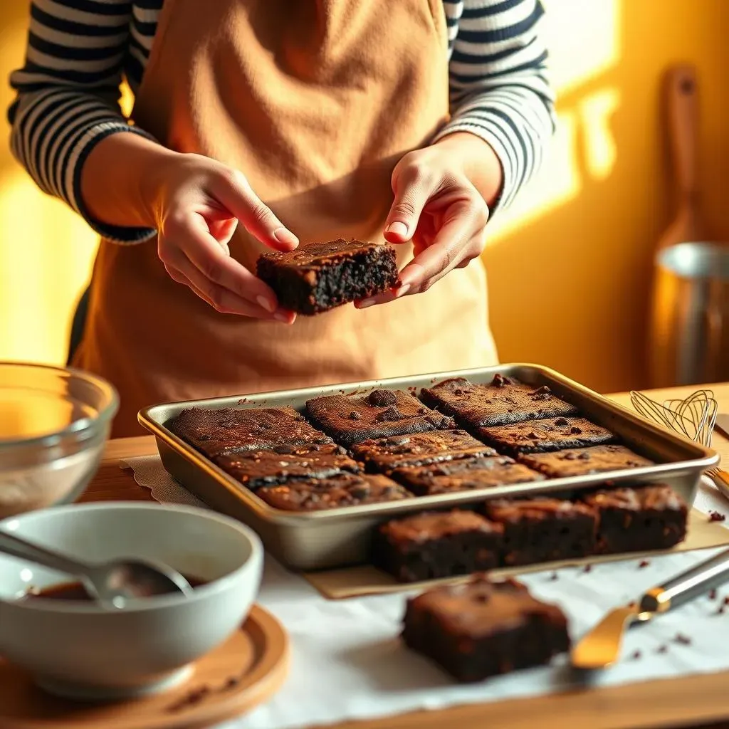 Assembling and Serving the Brownies