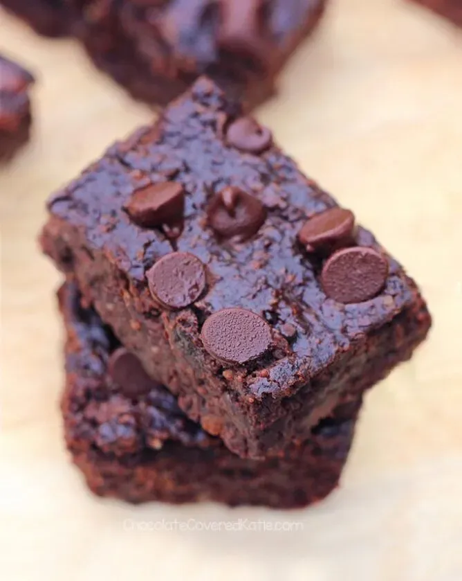 Simple, Perfect baked by melissa black bean brownies