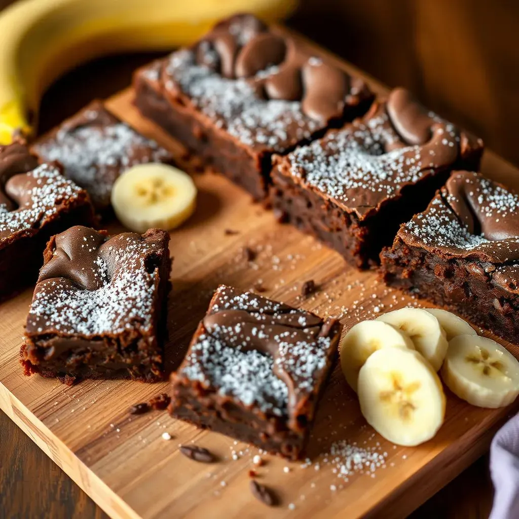 Baking and Cooling Your Milk Chocolate Banana Brownies