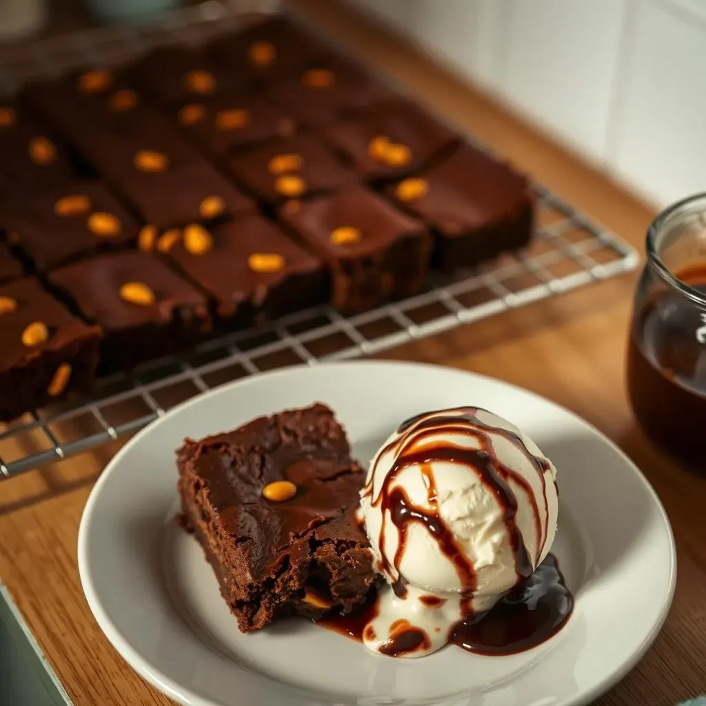 Baking, Cooling, and Serving Your Perfect Peanut Butter Brownies