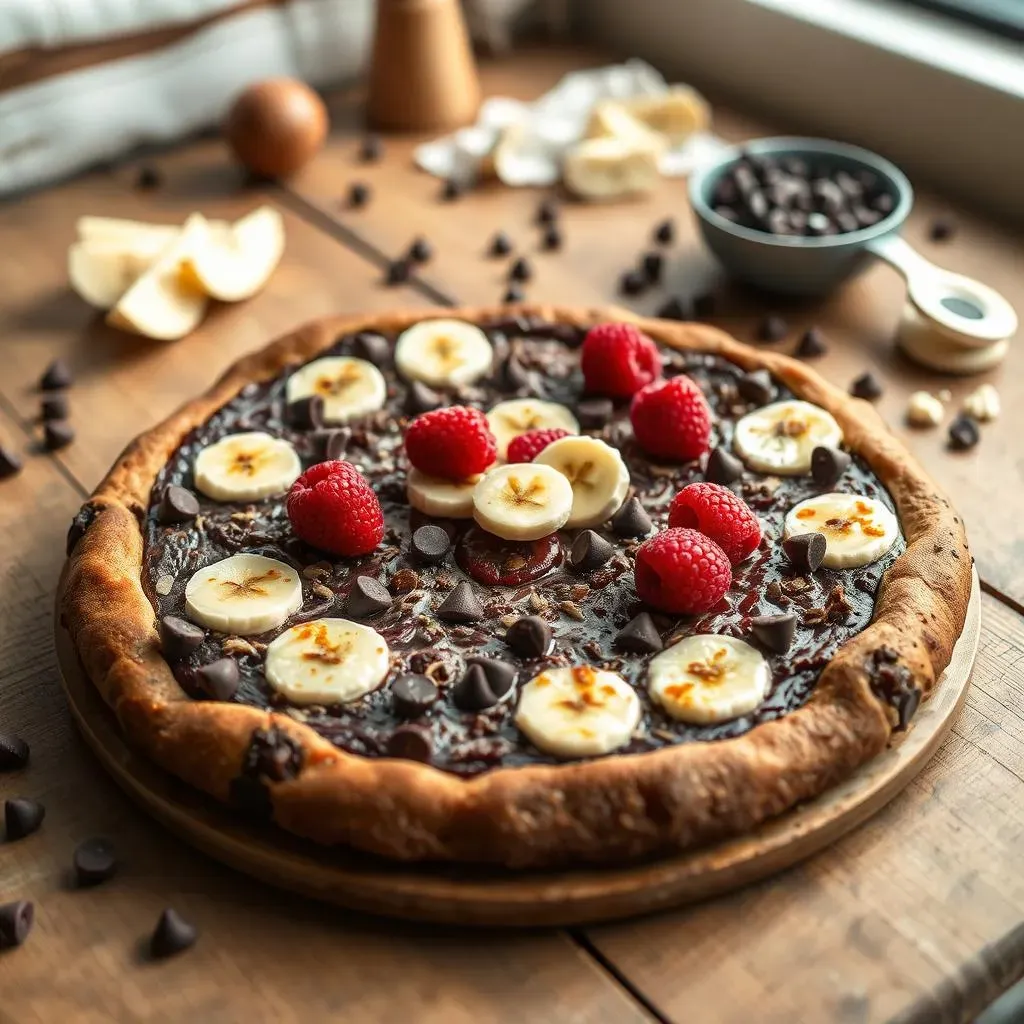 Baking the Perfect Banana Berry Brownie Pizza Base