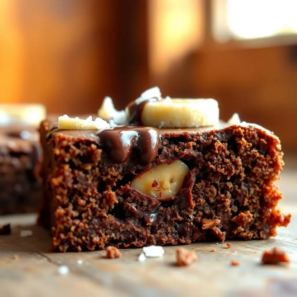 Absolute Banana Almond Butter Cocoa Brownies: 3 Ingredient Magic