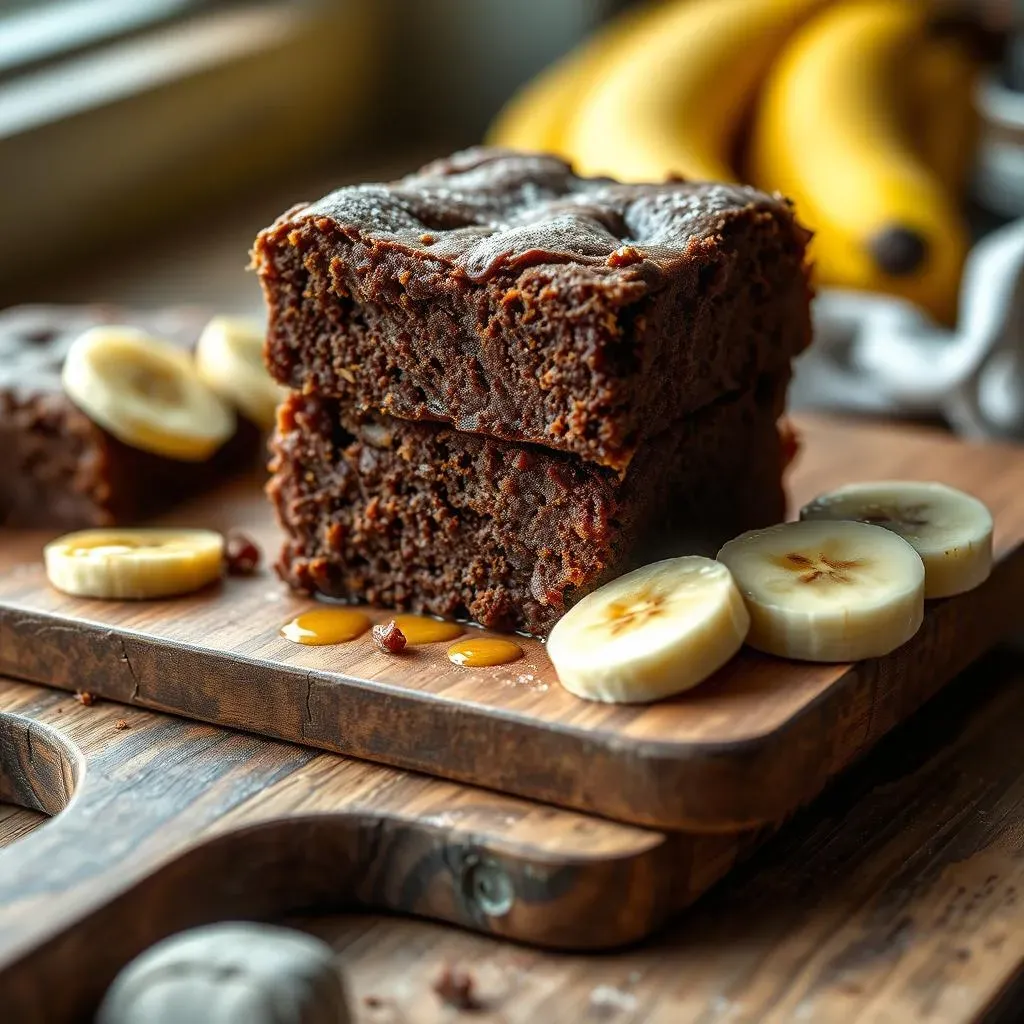 Amazing Banana Almond Butter Cocoa Powder Brownies: 3 Ingredients