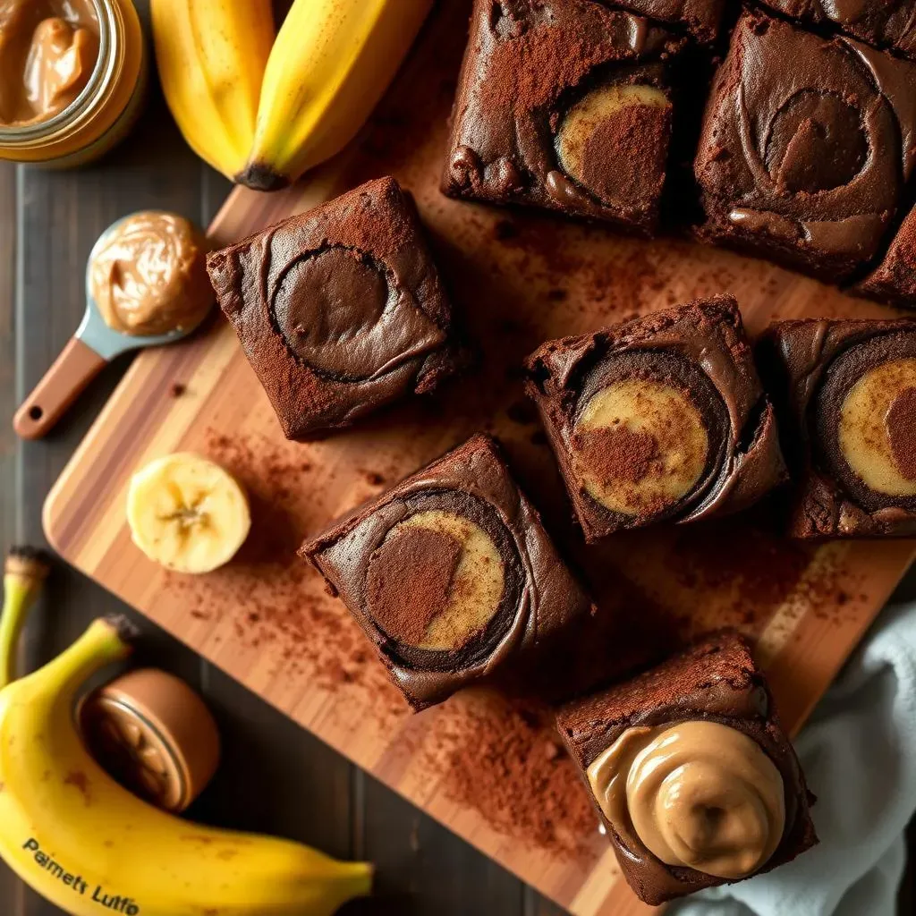 Ultimate Banana Cocoa and Peanut Butter Brownies Recipe