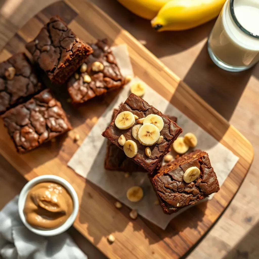 Amazing Banana Cocoa Peanut Butter Brownies: 3-Ingredient Recipe