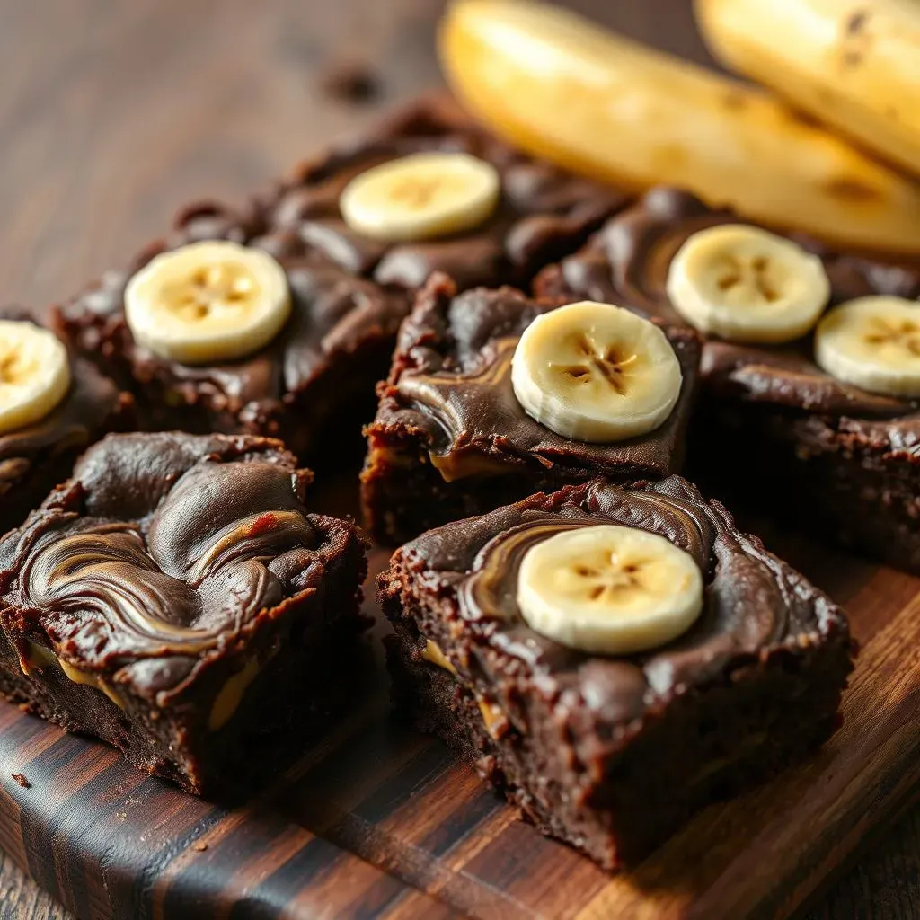 Amazing Banana Peanut Butter Brownies: 3 Ingredient Magic