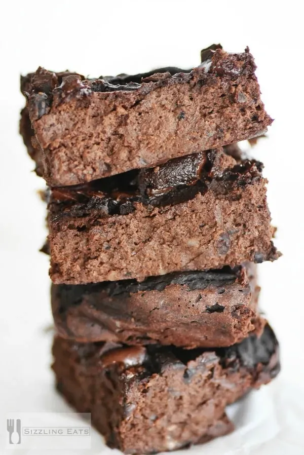 Perfect black bean and avocado brownies, shockingly easy