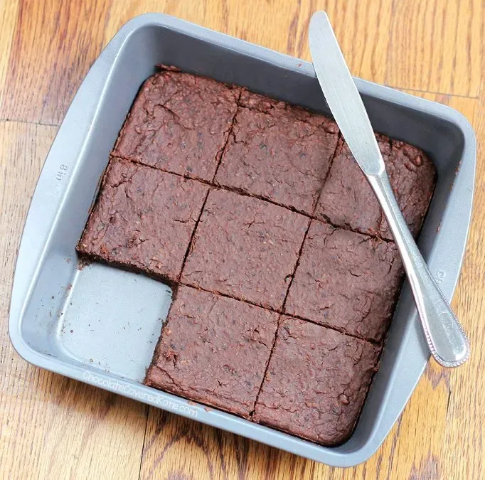 Fudgy black bean brownies no chocolate chips recipe