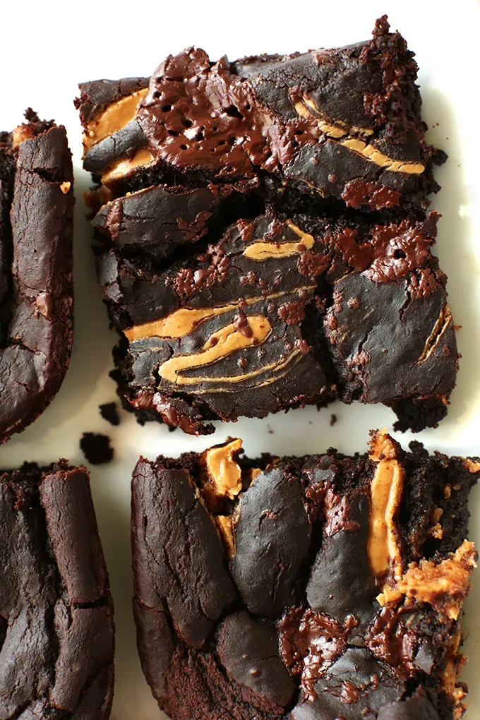 Delicious Black Bean Brownies with Peanut Butter