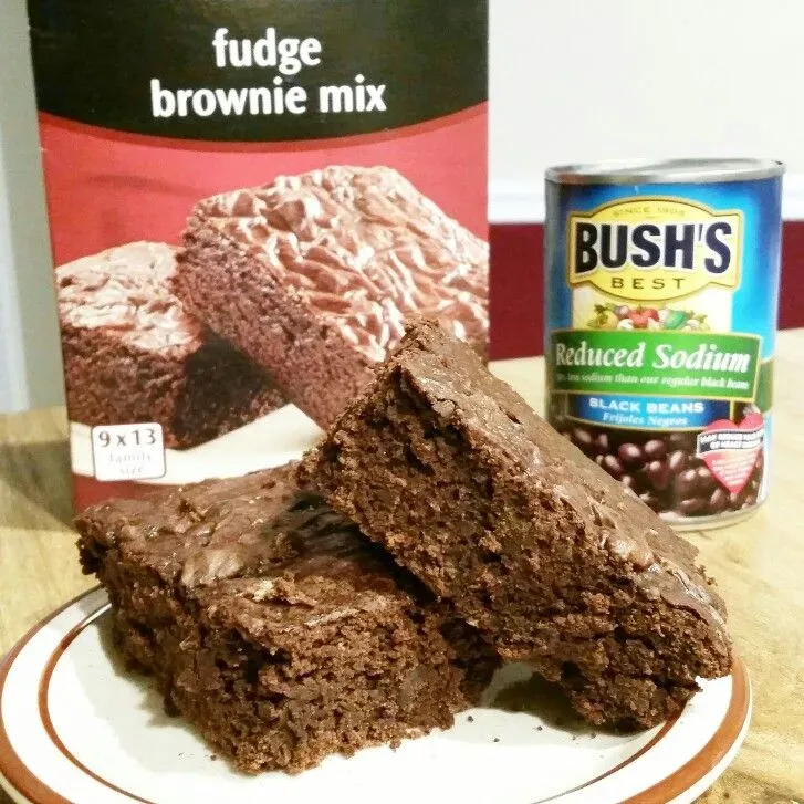 Unbelievable brownies with black beans and brownie mix