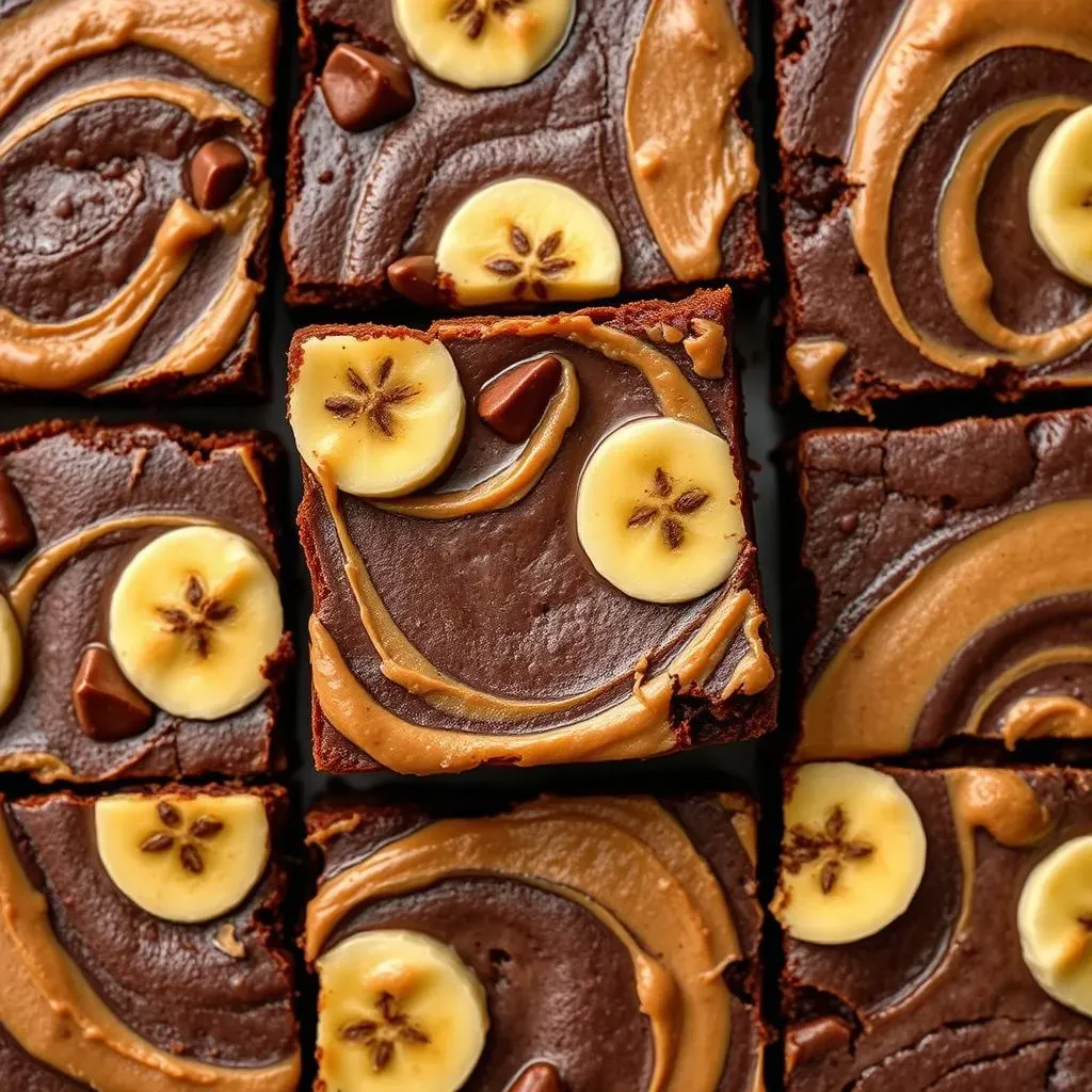 Ultimate Chocolate Banana Peanut Butter Brownies Recipe