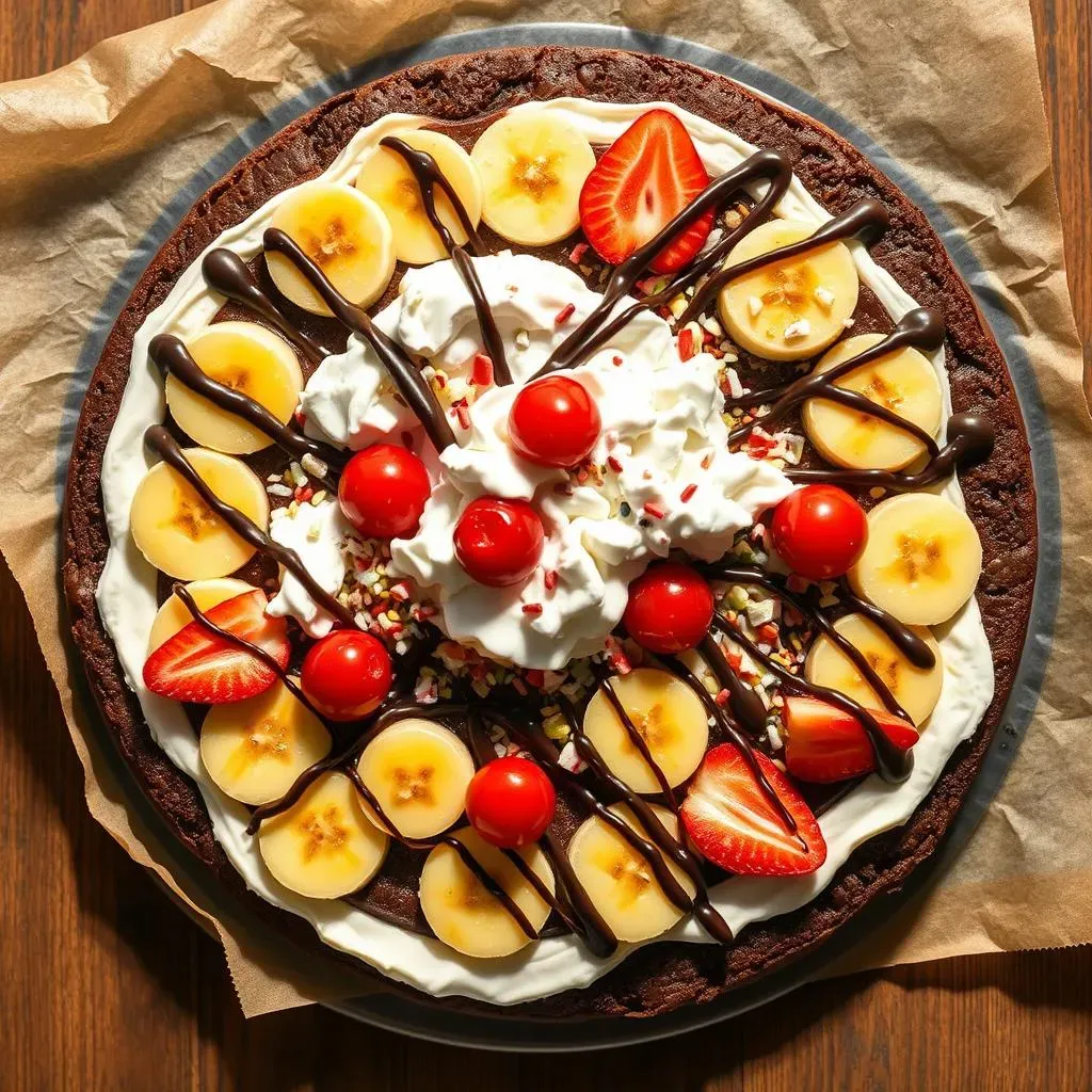 Crafting the Ultimate Banana Split Brownie Pizza Crust