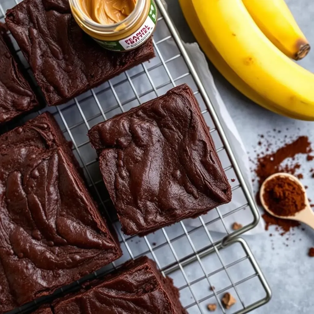 Crafting Your Flourless Banana Cacao Peanut Butter Brownie Masterpiece