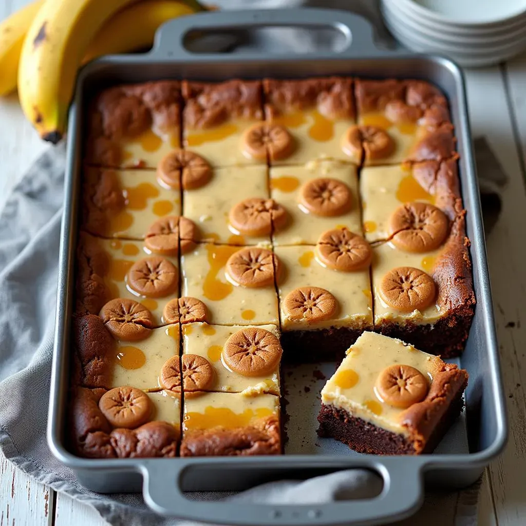 Easy Banana Pudding Brownies Baking Instructions