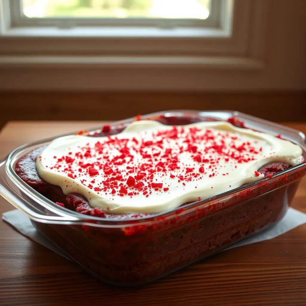 Easy Red Velvet Cheesecake Brownies with Cake Mix