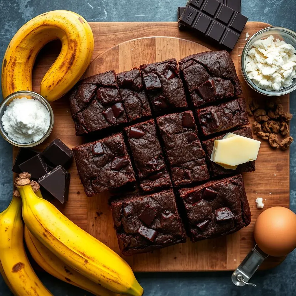 Essential Ingredients for Fudgy Banana Brownies