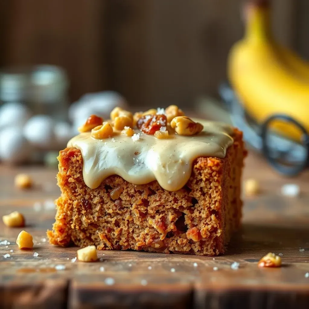 Frosting and Serving Your Banana Bread Brownie