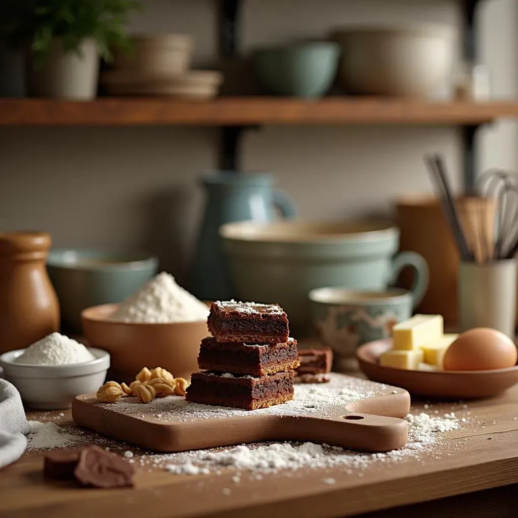 Gathering Your Ingredients and Tools for Peanut Butter Brownies