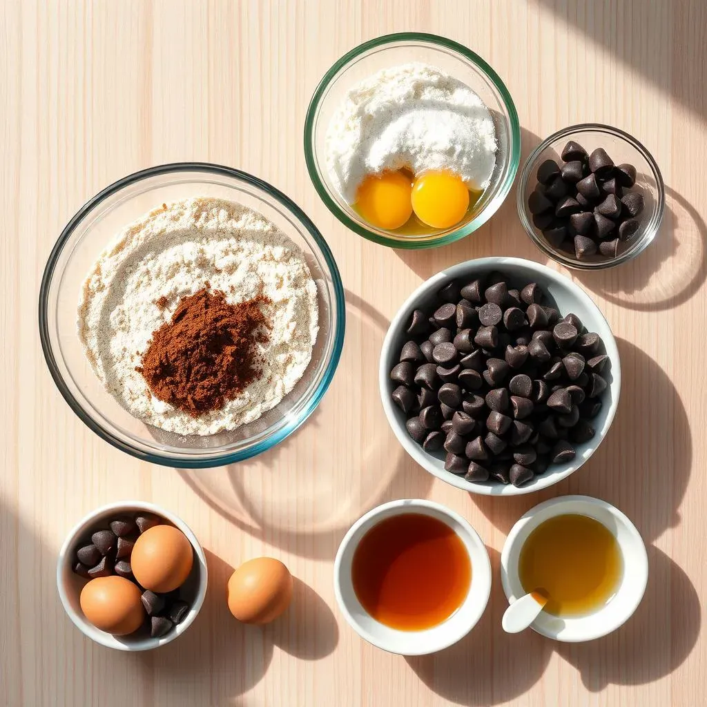 Gathering Your Ingredients for Almond Flour Brownies