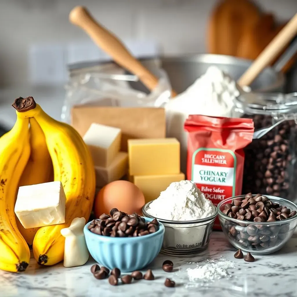 Gathering Your Ingredients for Banana Brownie Bars