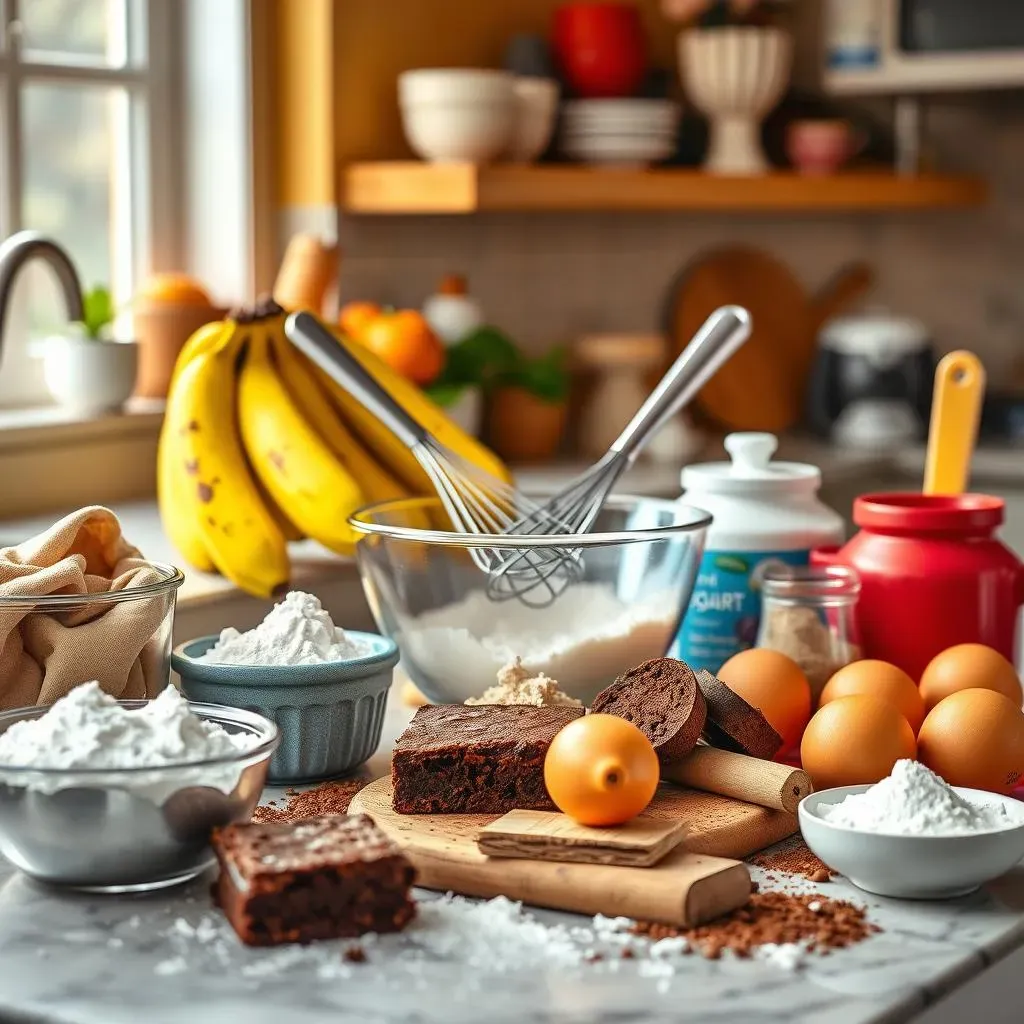 Gathering Your Ingredients for Banana Brownies