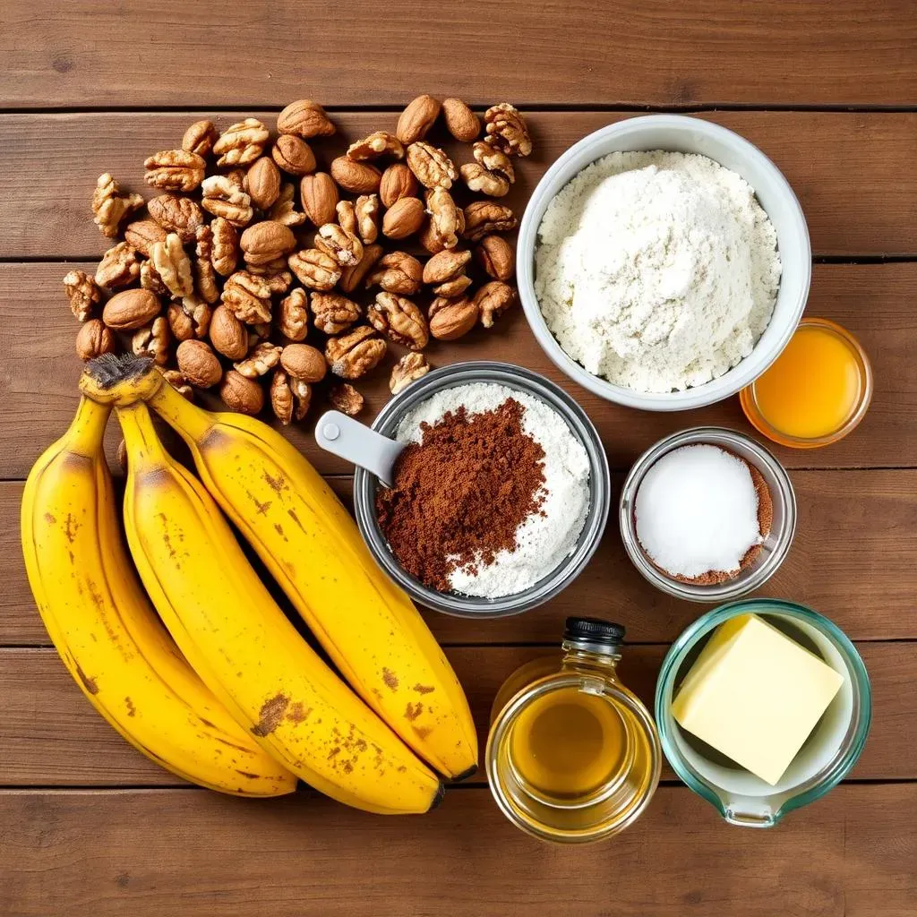 Gathering Your Ingredients for the Perfect Banana Nut Brownies