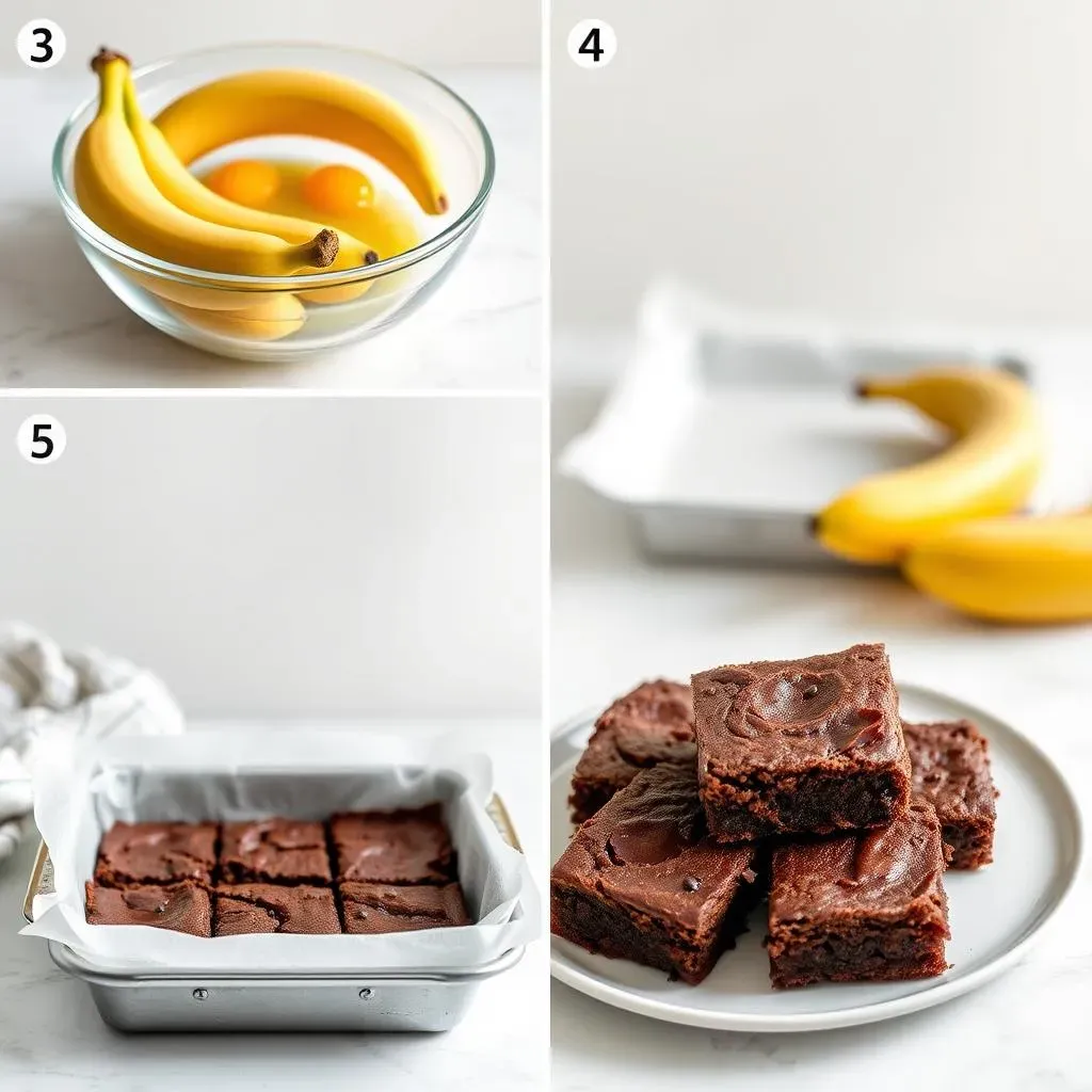 How to Make 3 Ingredient Banana Brownies with Eggs: StepbyStep