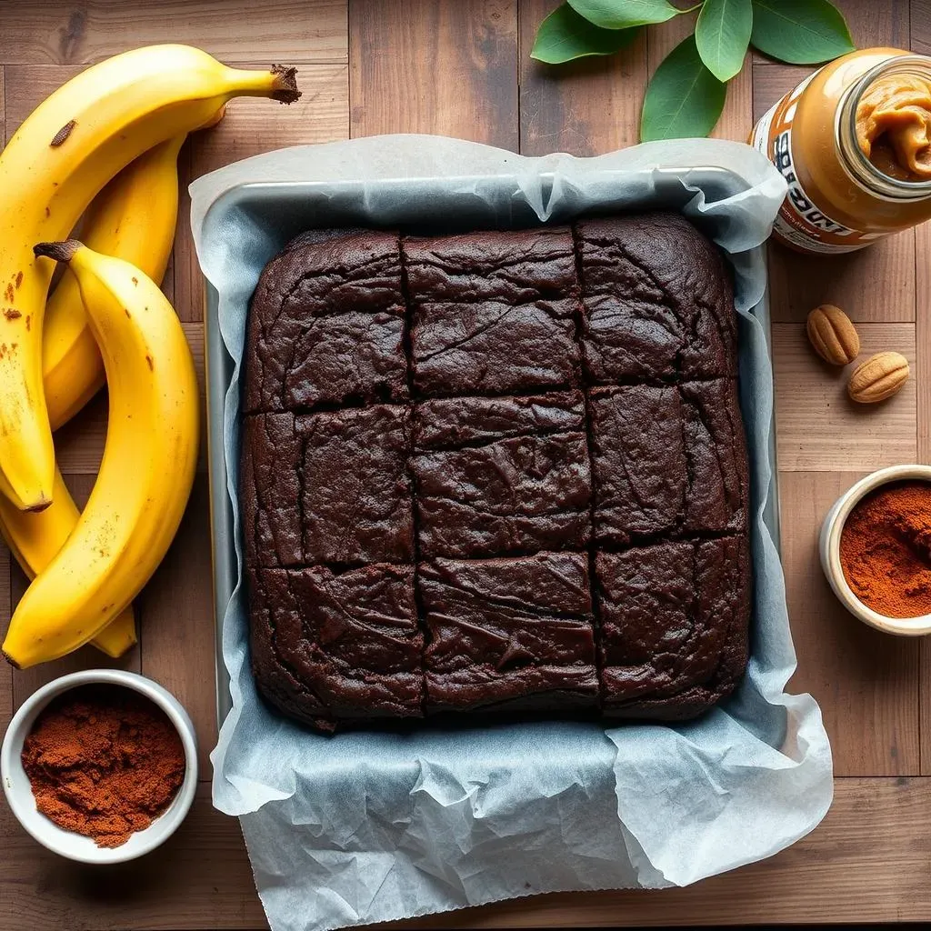 How to Make 3Ingredient Banana Peanut Butter Cocoa Powder Brownies