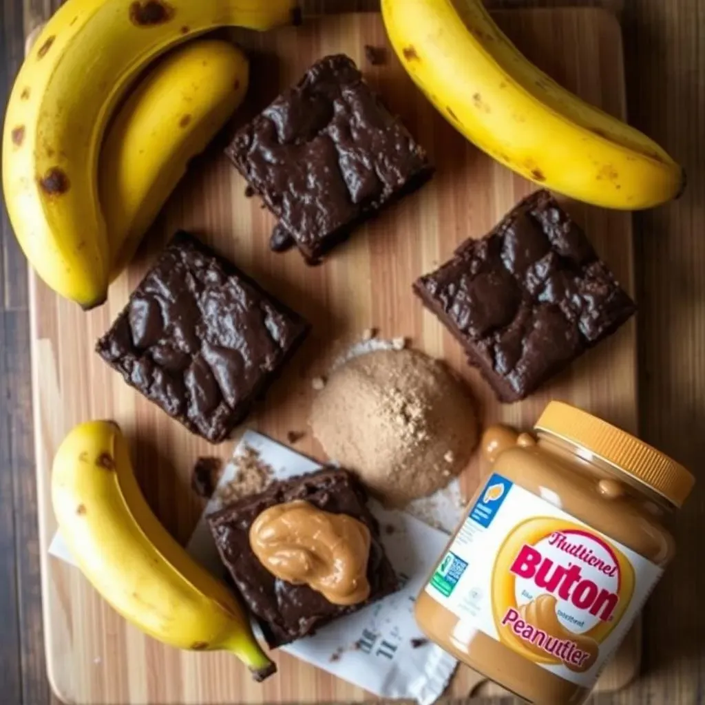 Ingredients for Delicious and Healthy Banana Brownies