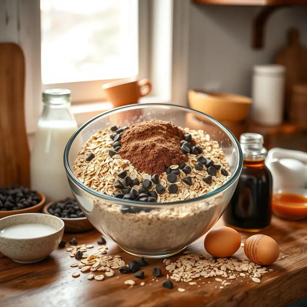 Ingredients for Delicious Brownie Baked Oats (BananaFree!)