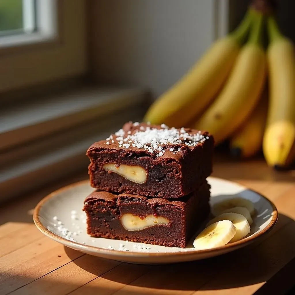 Ingredients for Delicious Cocoa and Banana Brownies