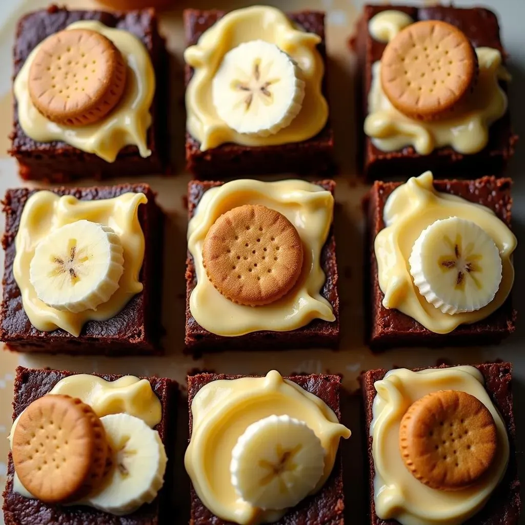 Ingredients for Easy Banana Pudding Brownies