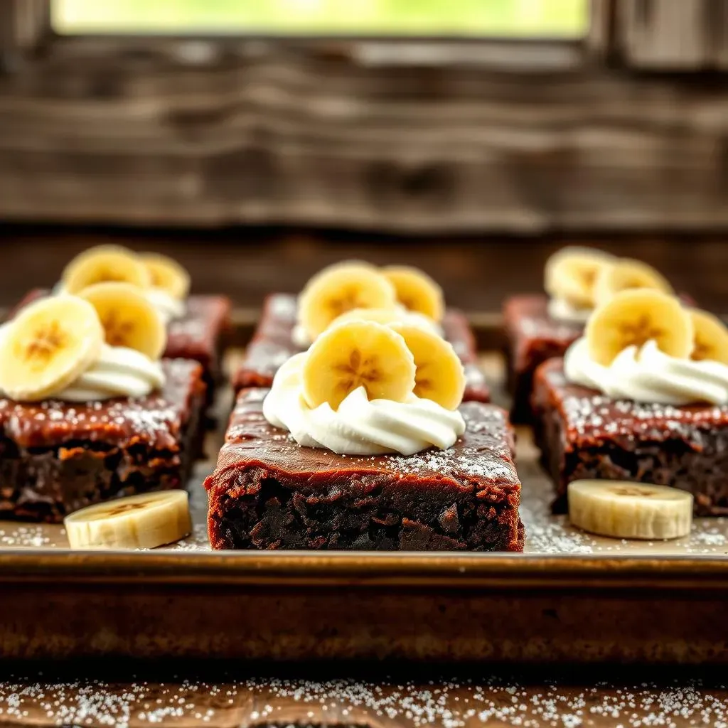 Ingredients for Perfect Banana Brownies with Sour Cream