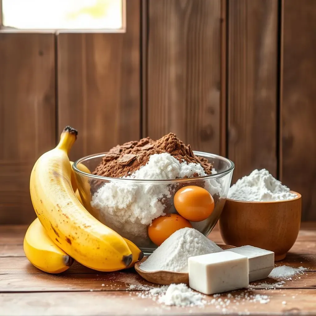 Ingredients for the Best Banana Brownies