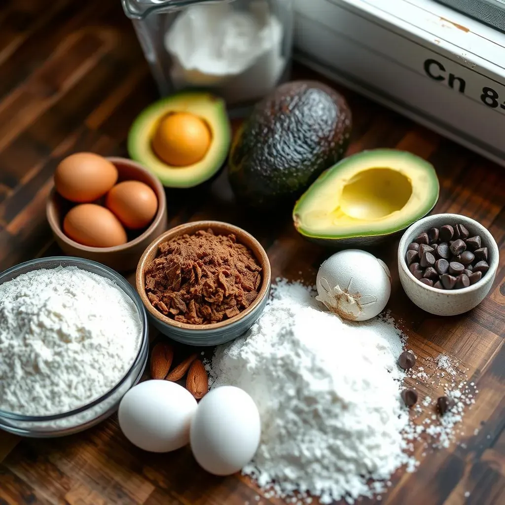 Ingredients for the Best Keto Avocado Brownies