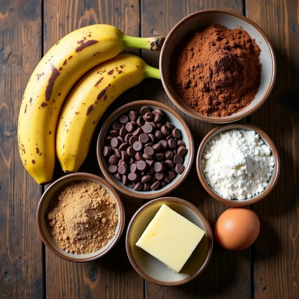 Ingredients for the Perfect Banana Brownie