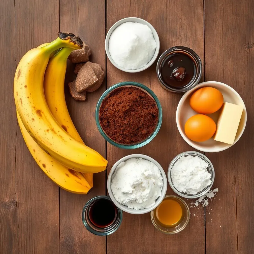 Ingredients for the Perfect Banana Chocolate Brownie