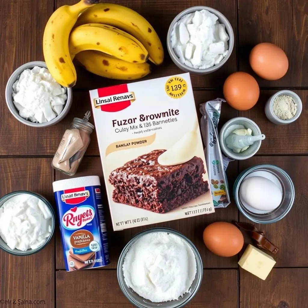 Ingredients for Your Banana Pudding Brownies Masterpiece