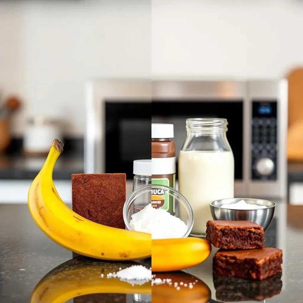 Ingredients for Your Microwave Banana Brownies