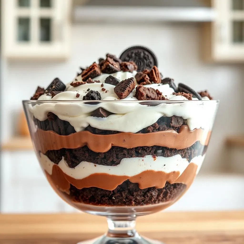 Making Your Brownie Oreo Trifle