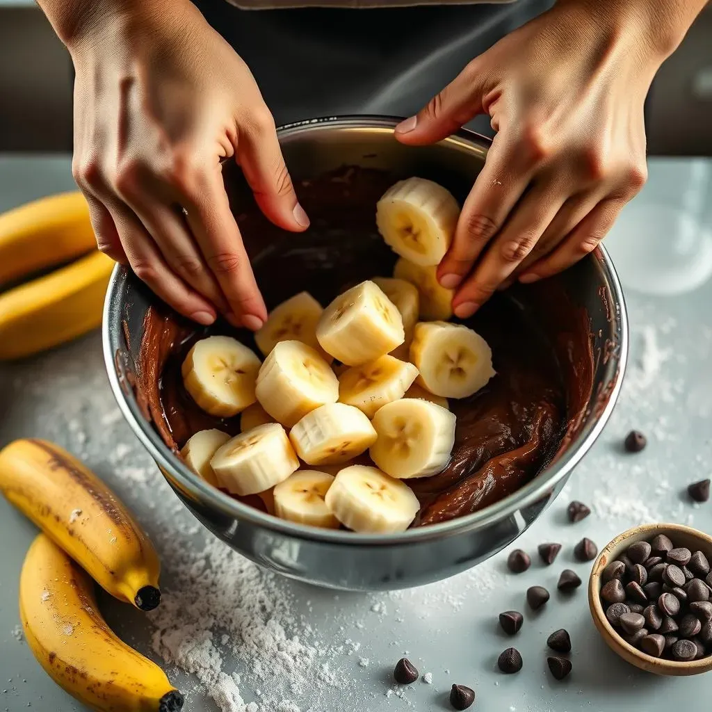 Mixing the Batter: The Secret to Perfect Milk Chocolate Banana Brownies