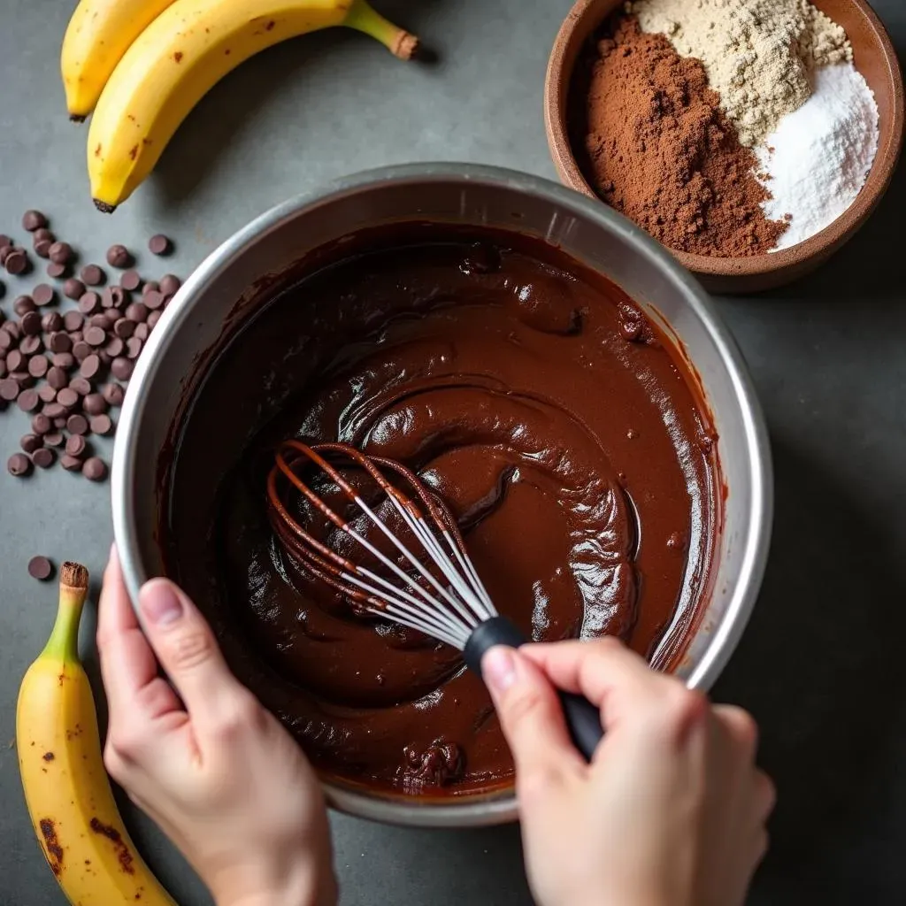 Mixing the Wet and Dry Ingredients for Perfect Brownies