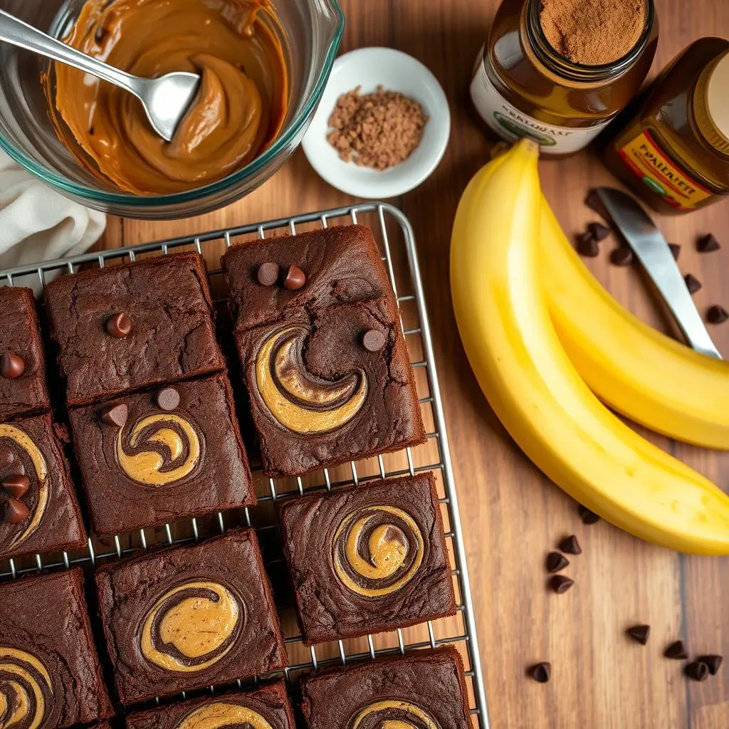 OneBowl Flourless Peanut Butter Banana Brownies Recipe: StepbyStep