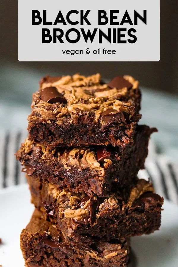 Effortless plant based black bean brownies you'll crave