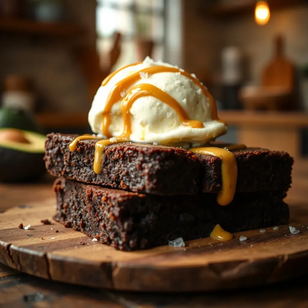 Serving and Storing Great Grandma's Avocado Brownies