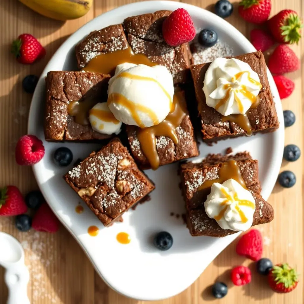 Serving and Storing Your Decadent Banana Nut Bread Brownies