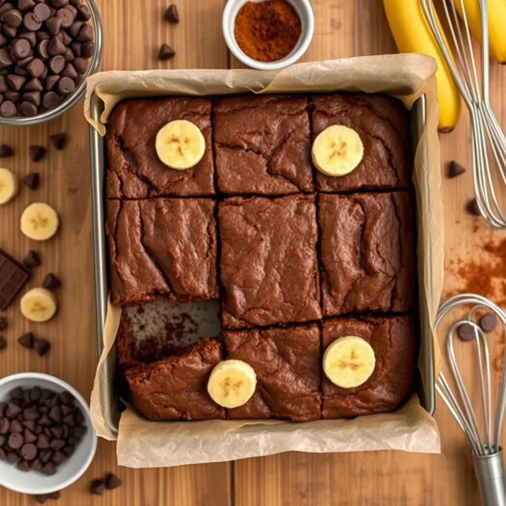 StepbyStep: Baking Your Own Banana Chocolate Fudge Brownies